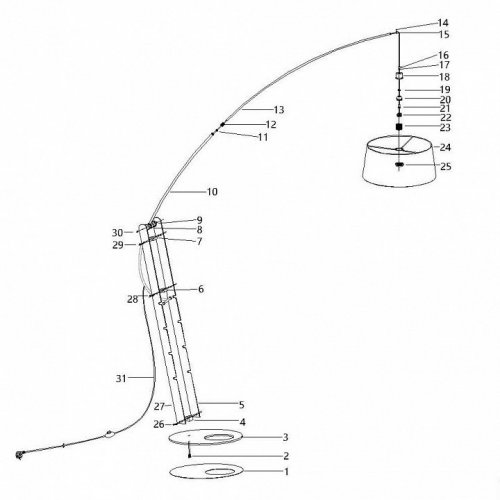 Торшер Mantra Ruti Ricca 9446+9448 Торшер Mantra Ruti Ricca 9446+9448