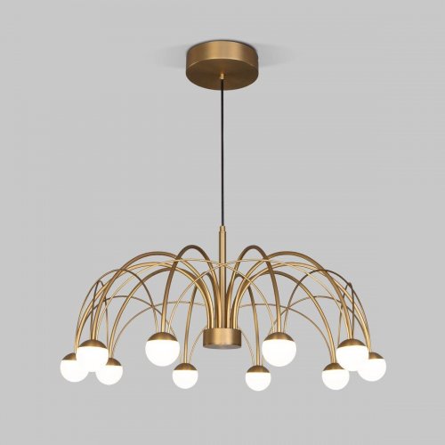 Подвесная светодиодная люстра Eurosvet Ragno 90030/10 LED золото Подвесная светодиодная люстра Eurosvet Ragno 90030/10 LED золото