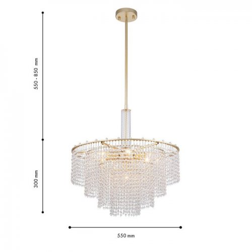 Потолочная люстра Fringe 4762-7P