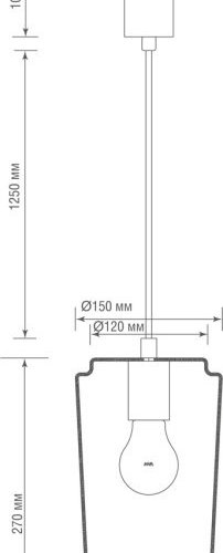 Подвесной светильник Eleganza S111058.1Amber