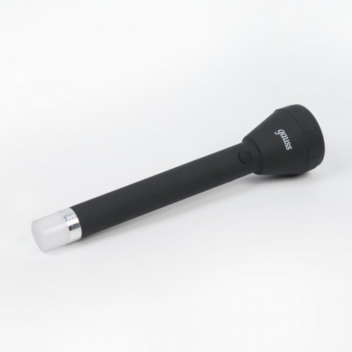 Ручной светодиодный фонарь Gauss аккумуляторный 271х63 180 лм GF201 Ручной светодиодный фонарь Gauss аккумуляторный 271х63 180 лм GF201