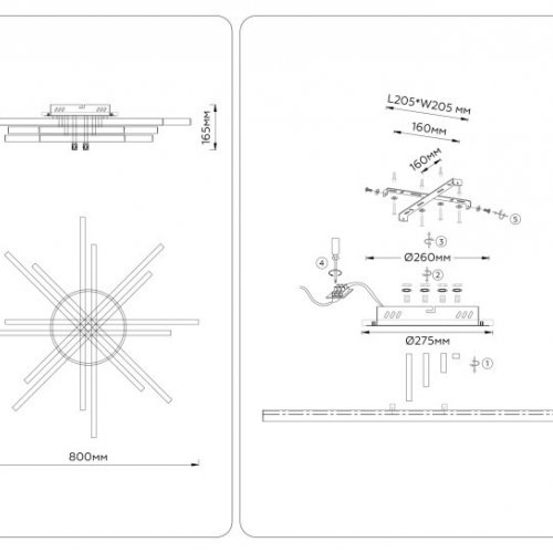 Потолочная люстра Comfort FL6276