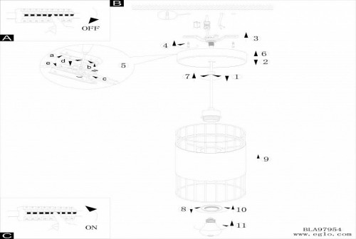 Подвесной светильник Eglo Norumbega 97954