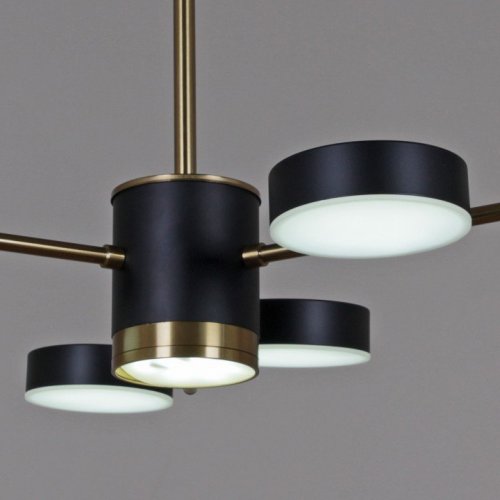Потолочная светодиодная люстра Reluce 06369-0.3-06 COP+BK