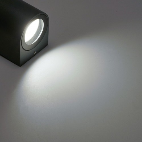 Светильник садово-парковый Feron DH024, на стену, 2*GU10 MR11 230V, черный