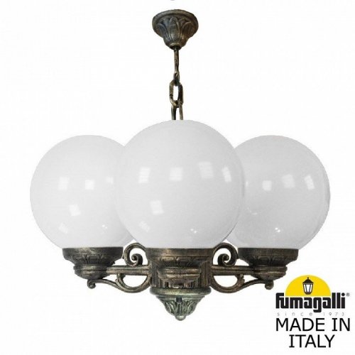 Уличный светильник подвесной Fumagalli GLOBE 250 G25.120.S30.BYF1R
