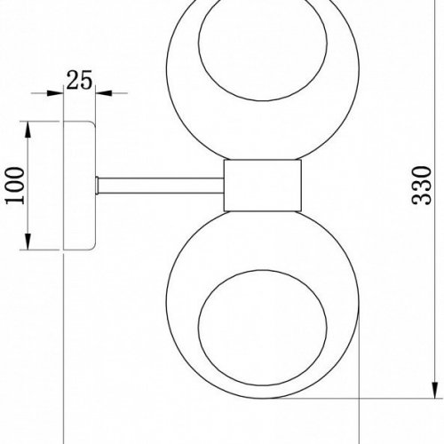 Бра Bony FR5394WL-02BS