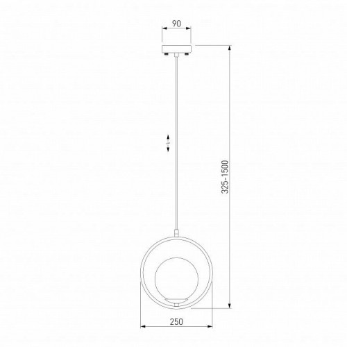Подвесной светильник Eurosvet Ringo 50089/1 золото