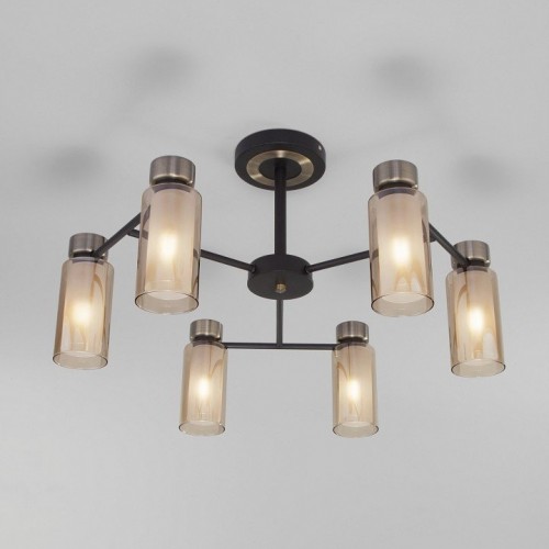 Потолочная люстра Eurosvet Amado 70115/6 черный Потолочная люстра Eurosvet Amado 70115/6 черный