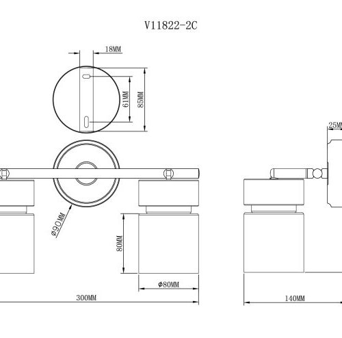 Спот Almero V11822-2C Спот Almero V11822-2C