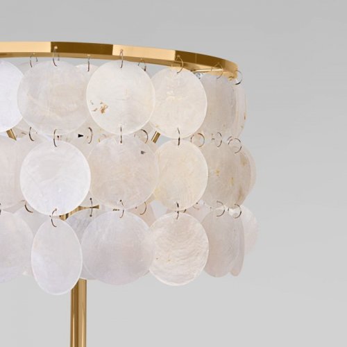 Интерьерная настольная лампа Eurosvet Sandra 208101 латунь/перламутр