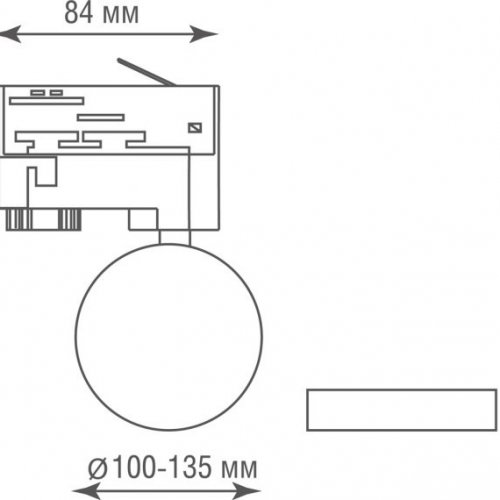 Трековый светильник Luna DL18791R24N1B Track