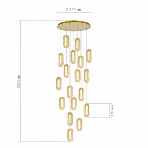 Подвесной светильник ST Luce ALLUNGO SL6506.203.18 Подвесной светильник ST Luce ALLUNGO SL6506.203.18