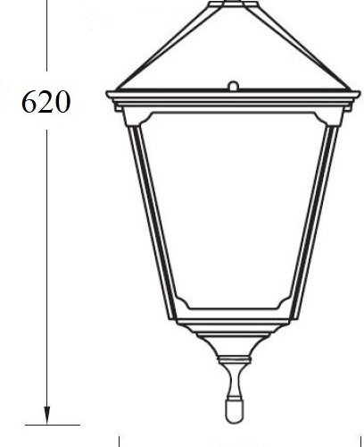 Потолочный светильник уличный Oasis Light QUADRO XL 79905XLA Bl