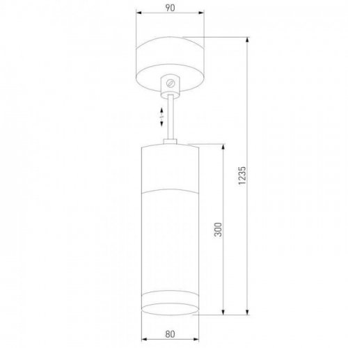 Подвесной светильник Eurosvet Double Topper 50135/1 LED хром/черный