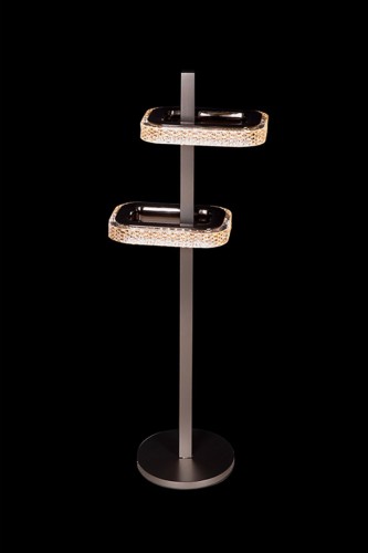 Настольная лампа Theona LE7701/2T Grey/Black Chrome