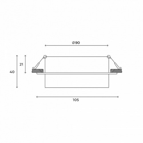 Встраиваемый светильник Hesby Lighting Nimbus HSBL_0128