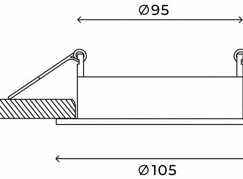 Встраиваемый светильник Hesby Lighting Core HSBL_0229