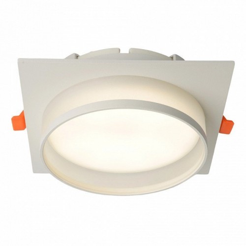 Светильник встраиваемый Feron DL701 потолочный GX70 белый квадрат 51095