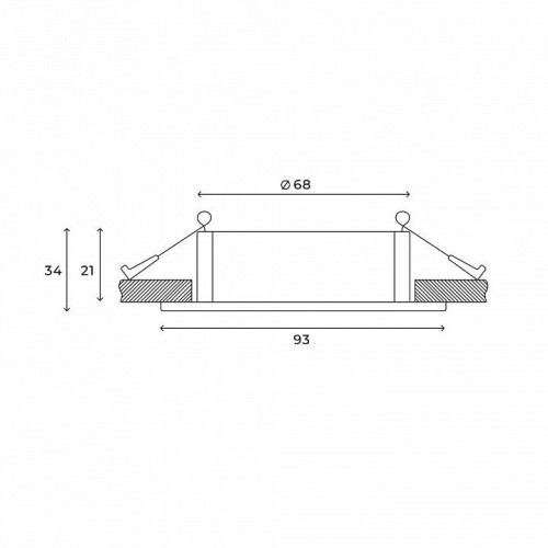 Встраиваемый светильник Hesby Lighting Bodo HSBL_0106