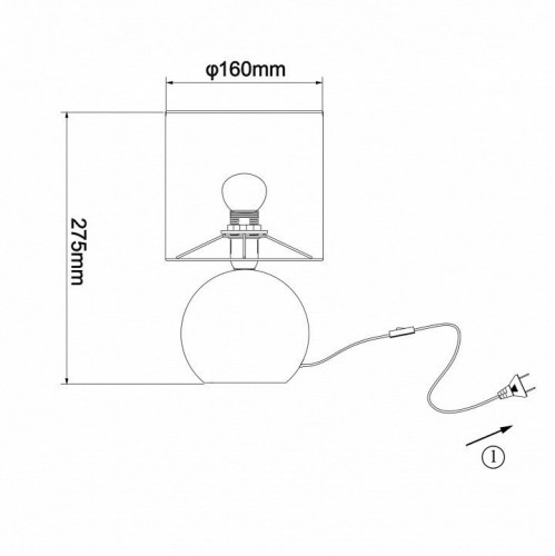Интерьерная настольная лампа Escada Sport 10160/L Football