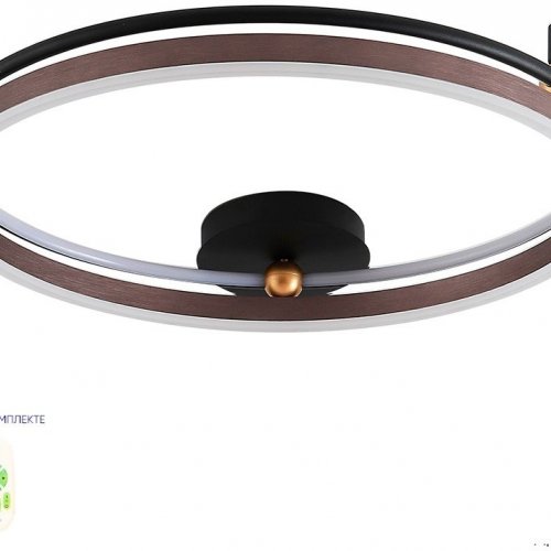 Потолочный светодиодный светильник Crystal Lux Fernando PL72W Led Coffee/Black Потолочный светодиодный светильник Crystal Lux Fernando PL72W Led Coffee/Black
