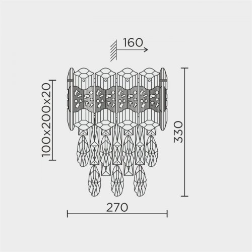 Бра  ML.7085.320 GD