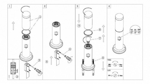 Уличный столб Globo Boston 3159S
