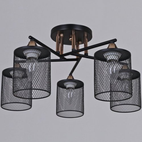 Потолочная люстра 91360-0.3-05 BK+FG Потолочная люстра 91360-0.3-05 BK+FG