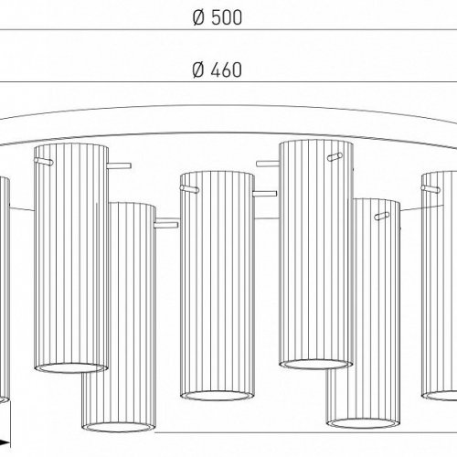 Потолочная люстра Eurosvet Merge 502111/7 Потолочная люстра Eurosvet Merge 502111/7