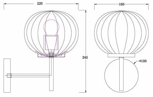Бра MyFar Eliza MR1900-1W