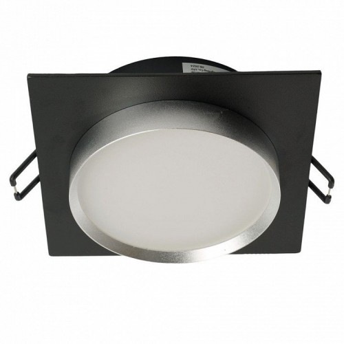 Светильник встраиваемый Feron DL506 потолочный GX53 черный + серебро квадрат 51363