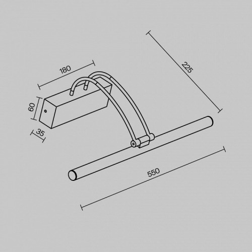 Подсветка для картин Maytoni Finelli MIR004WL-L12B Подсветка для картин Maytoni Finelli MIR004WL-L12B