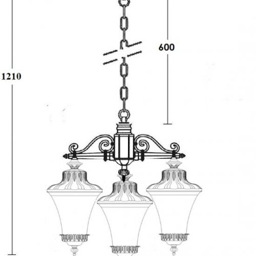 Уличный светильник подвесной Oasis Light ELBA 86470/3 02 Bl Уличный светильник подвесной Oasis Light ELBA 86470/3 02 Bl