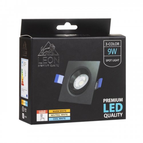 Точечный светильник LEON LE-SPS-BL-9W 3000K & 4000К & 6500K