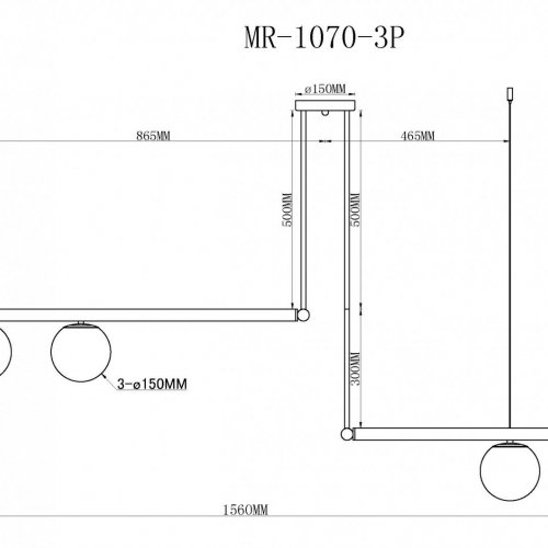 Подвесной светильник MyFar Jenifer MR1070-3P