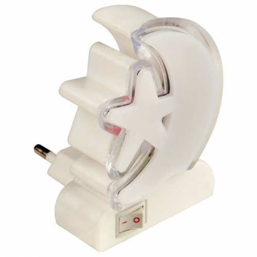 Настенный светодиодный светильник (10314) Uniel DTL-301-Месяц со звездочкой/RGB/4LED/0,5W Настенный светодиодный светильник (10314) Uniel DTL-301-Месяц со звездочкой/RGB/4LED/0,5W