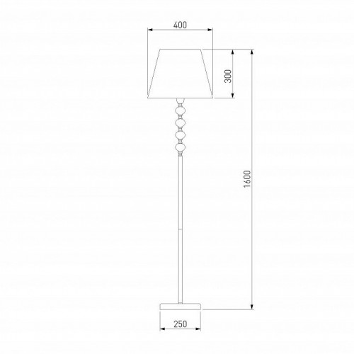 Торшер Eurosvet Rigel 01057/1 черный