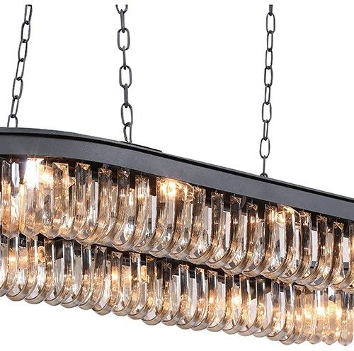 Подвесная люстра DeLight Collection Crystal Black KR0295P-12 black Подвесная люстра DeLight Collection Crystal Black KR0295P-12 black