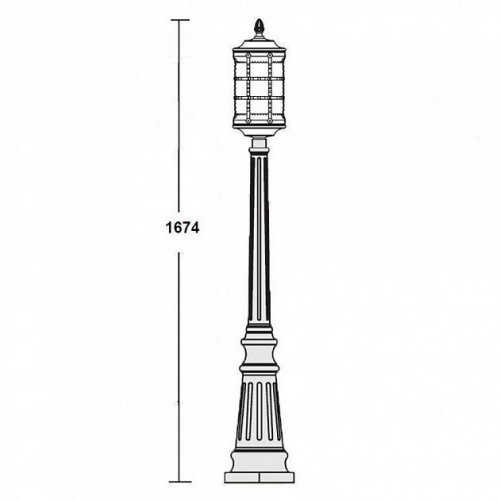 Наземный фонарь Oasis Light 81211 Bl