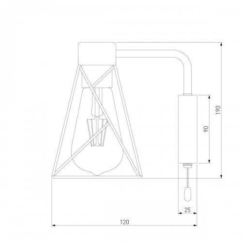 Бра Eurosvet Trappola 70107/1 черный
