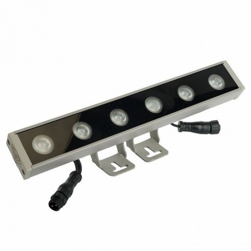 LL-893 Светодиодный линейный прожектор для подсветки стен Feron, 2700K, 250*40*25mm, 6W DC24V, IP65 51564