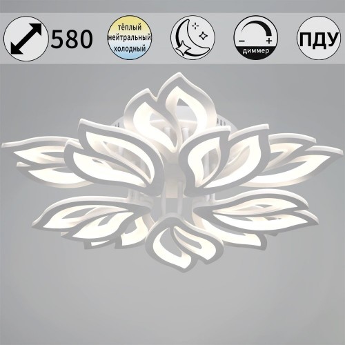 Потолочная люстра  00150-0.3-5+5 WH