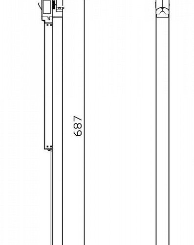 Трековый светильник Deko-Light Linear 60 707015