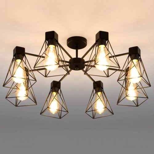 Потолочная люстра Eurosvet Trappola 70107/8 черный