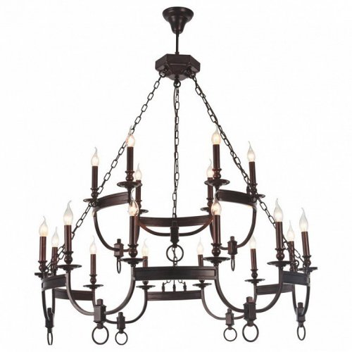 Подвесная люстра Crystal Lux Suerte Brown SP12+6