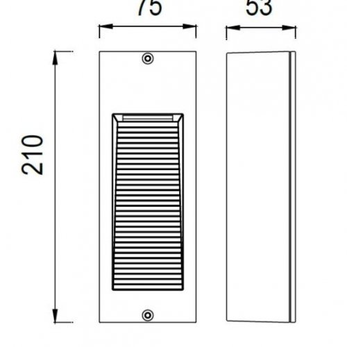 Настенный светильник уличный BRISBANE LED W2160-3К Bl