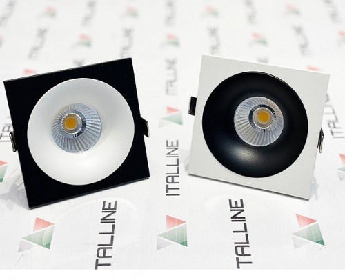 Встраиваемый светодиодный светильник Italline IT06-6016 black 3000K