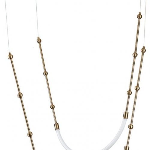 Подвесной светодиодный светильник Indigo Corda 14010/2P Brass V000063L