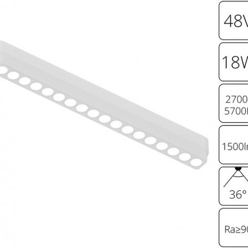 Трековый светодиодный светильник Arte Lamp Rapid A2969PL-1WH